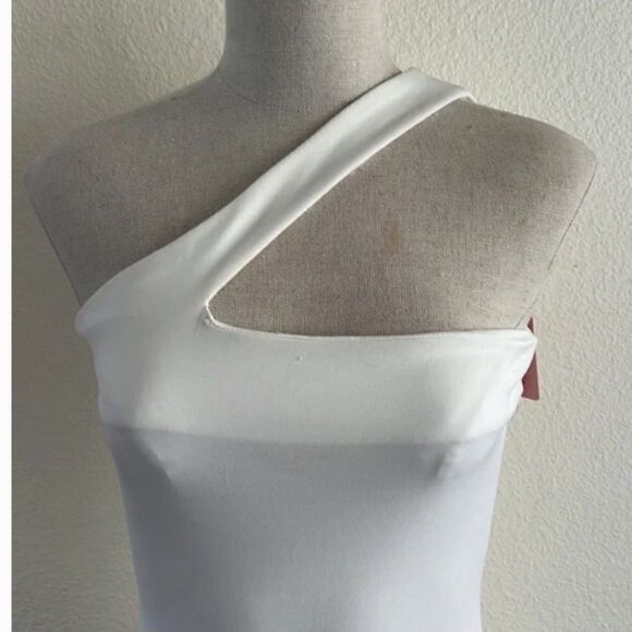 Claudia Mini Dress & Gloves - White - Picture 3 of 4